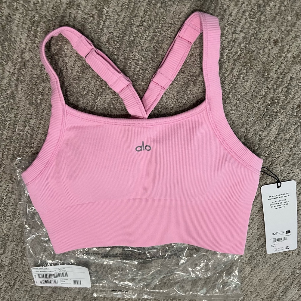 Brand new Alo top in Sweet Pink, sold out!